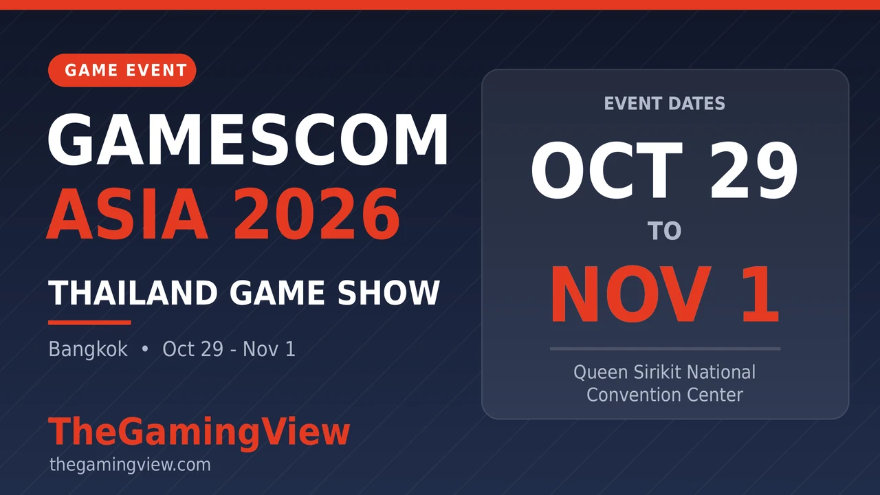 gamescom asia x Thailand Game Show 2026: What to Know