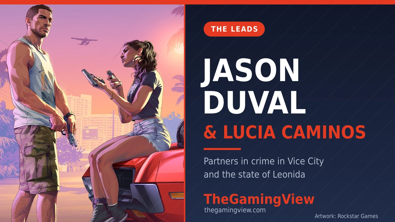 Jason Duval and Lucia Caminos, the main characters of GTA 6